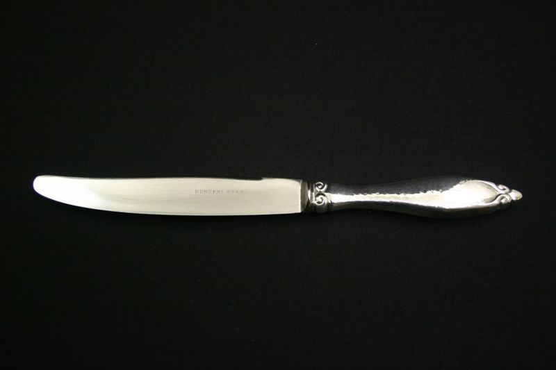 Hamret stor spisekniv antikvarisk