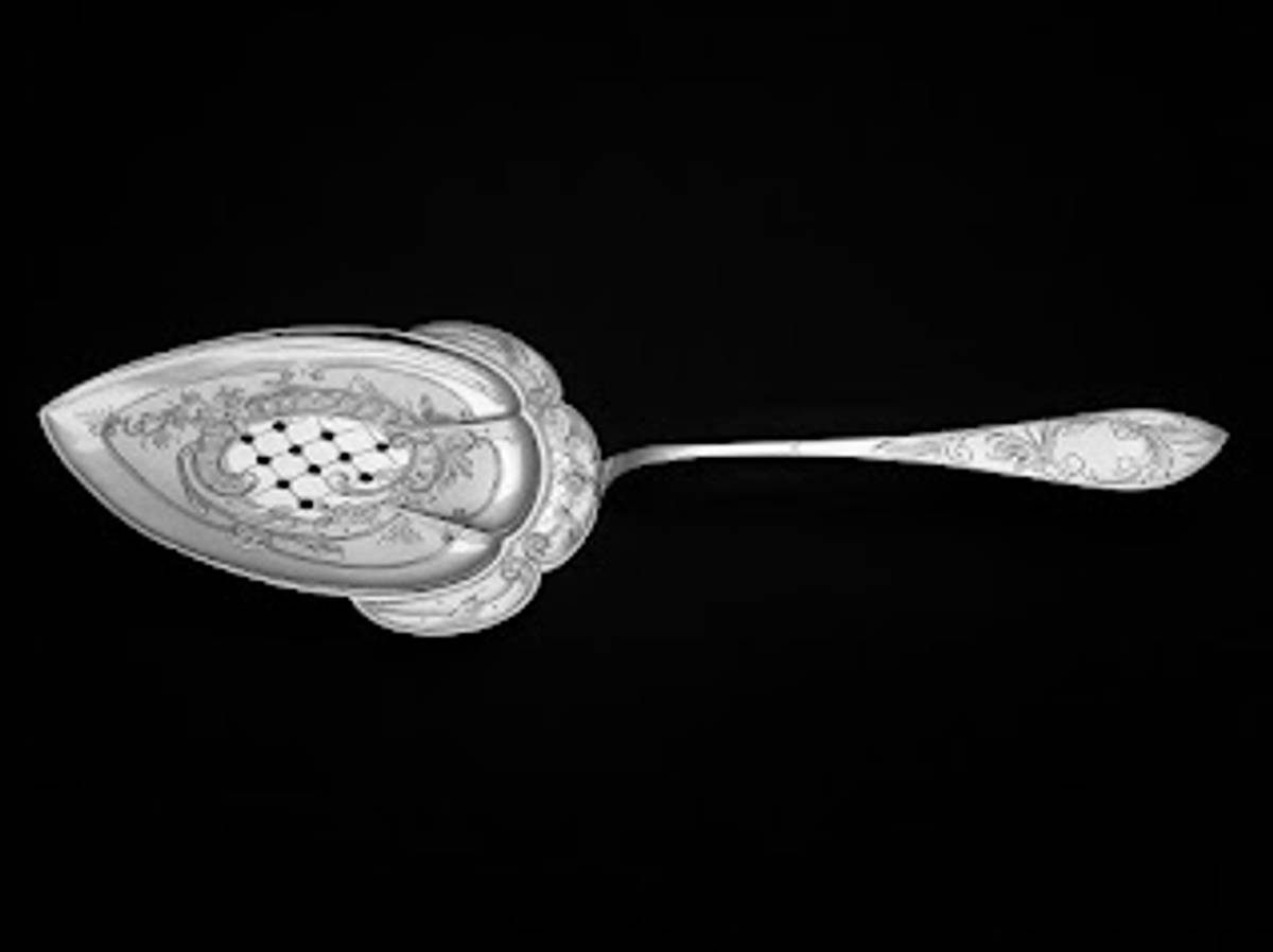 Fiskespade - håndsisselert