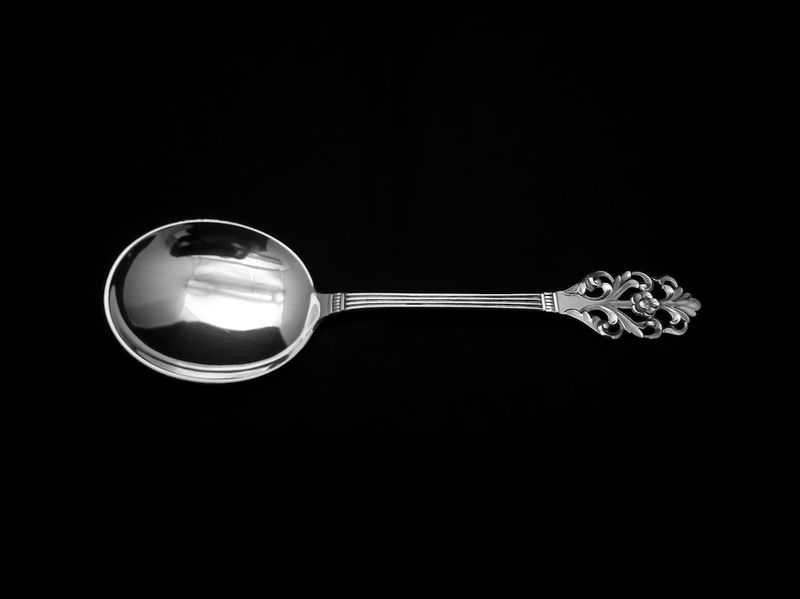 Viking rose liten krem-/serveringsskje