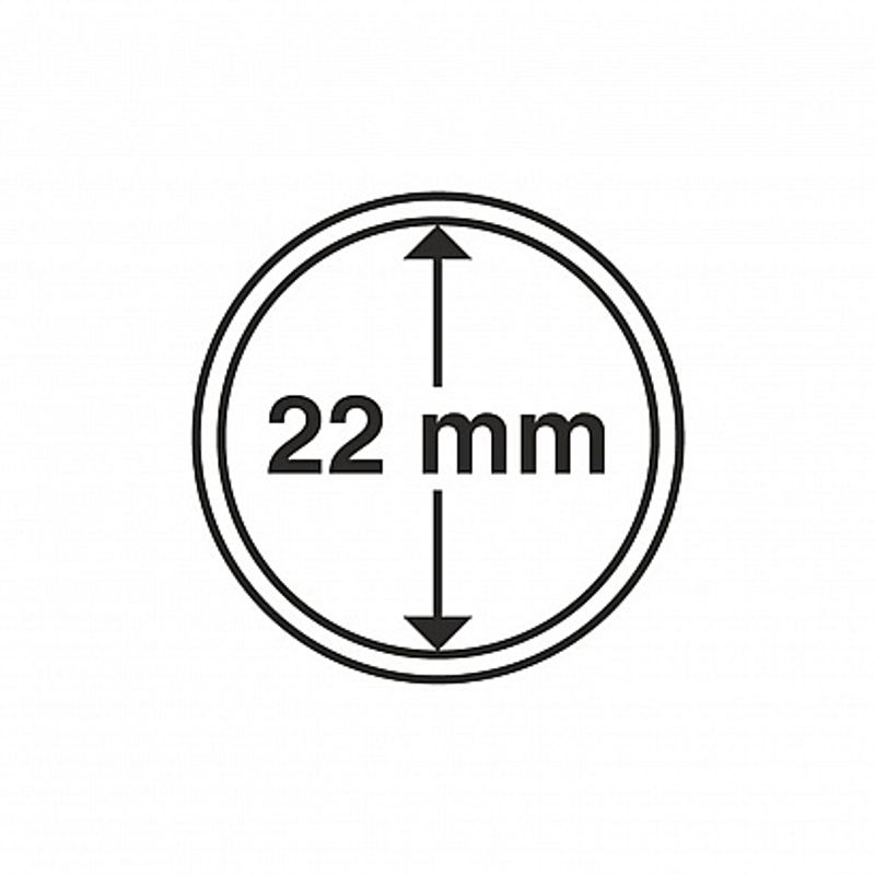 Myntkapsler runde - 10 stk