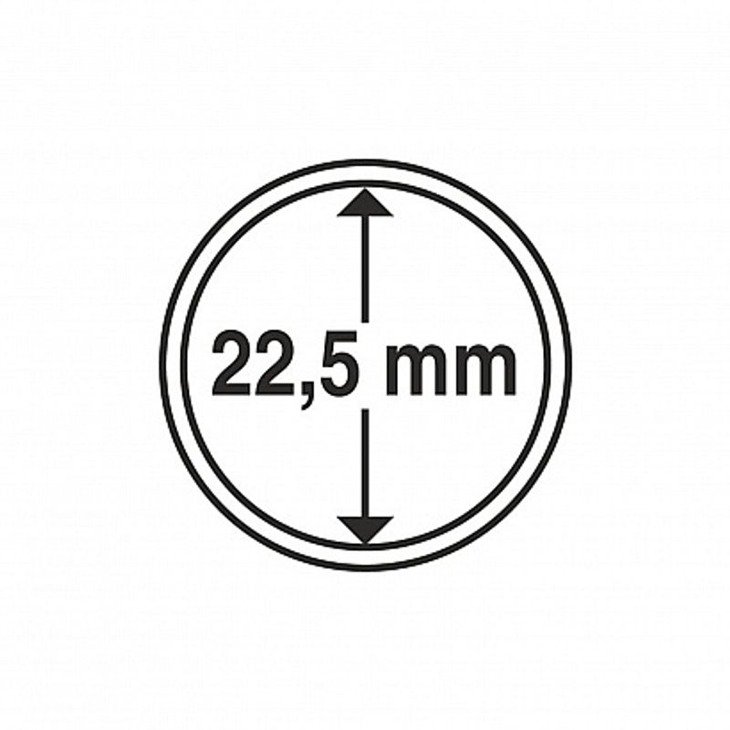 Myntkapsler runde - 10 stk