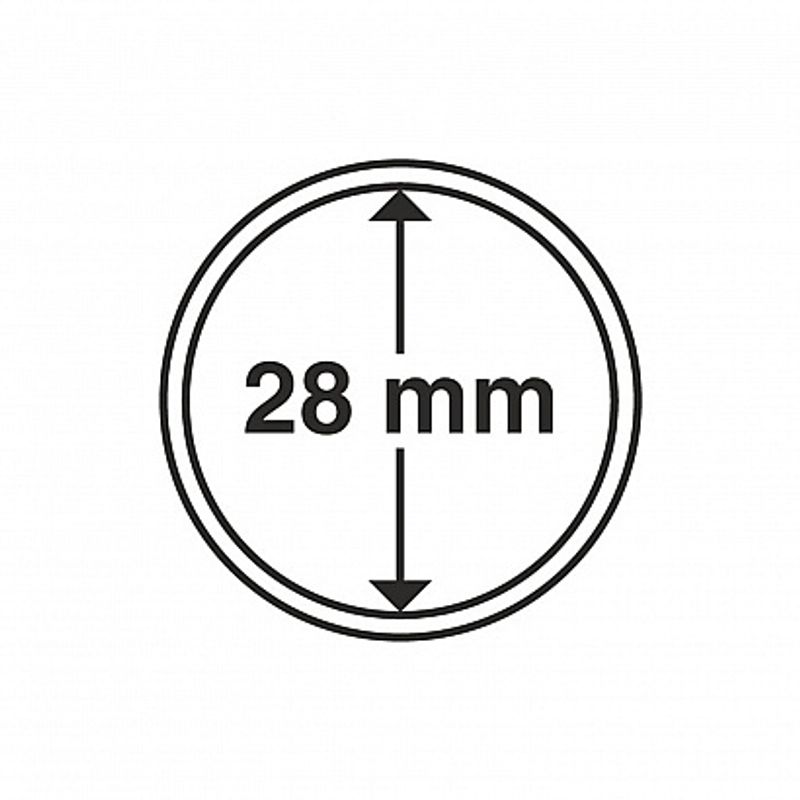 Myntkapsler runde - 10 stk