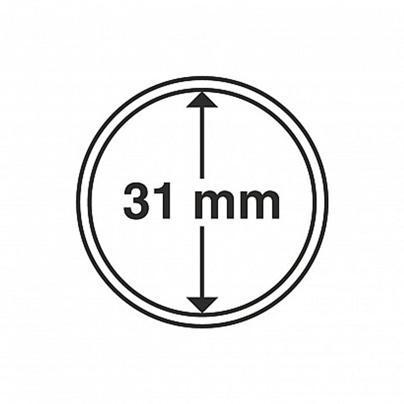 Myntkapsler runde - 10 stk