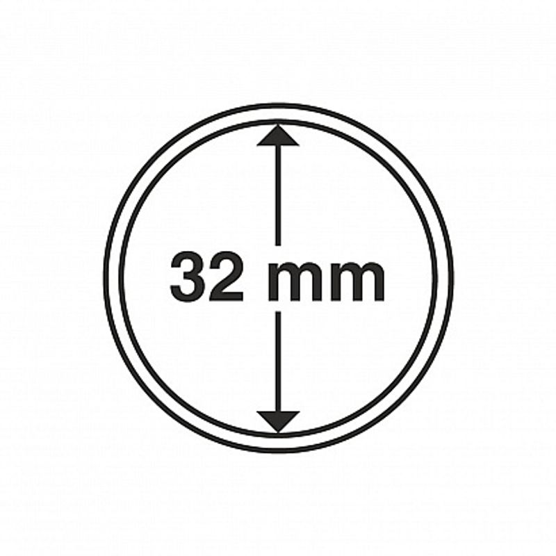 Myntkapsler runde - 10 stk